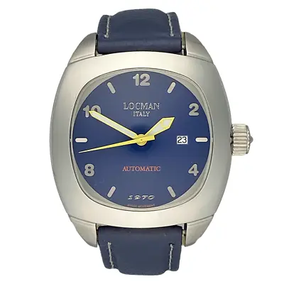 LOCMAN 1970 Automatic Swiss Movement Sapphire Men's Watch Blue W/R 5 ATM 47mm  • $495