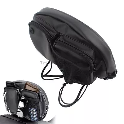 Motorcycle Rider Backrest Organizer Bag Fit For Harley Sportster Softail Dyna- • $25.64