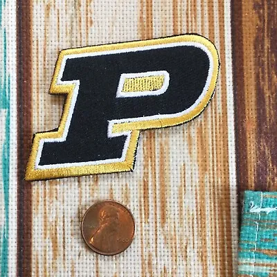 PURDUE UNIVERSITY BOILERMAKERS  Vintage Iron On Embroidered Patch 2.5” X 2” • $6.59