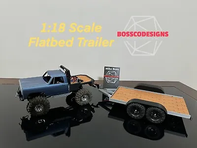 Flatbed Trailer KIT For Traxxas TRX4M 1:18 Scale Model RC Car Flatbed Trailer • $45.99
