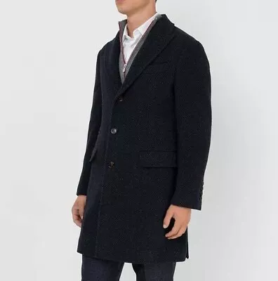 NWT $6495 Brunello Cucinelli Men's Cashmere Blend Herringbone Knit Coat  A242 • $1317.50