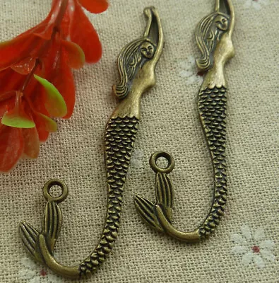 Free Ship 28 Pcs Antique Bronze Mermaid Bookmarks 84x22mm L-2062 • $12.35