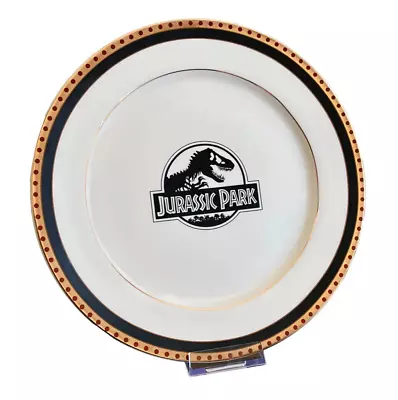 Jurassic Park Movie Limited Edition Dinner Plate Dish Prop Replica Figure Stand • $84.29