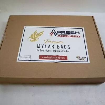 Premium Mylar Bags By Fresh Assured 25 -5 Gallon Size Size Incl Oxygen Absorbers • $16.96