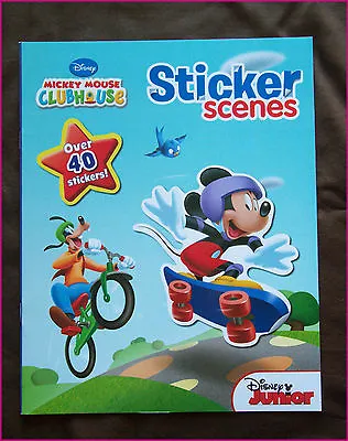 DISNEY JUNIOR - MICKEY MOUSE STICKER SCENE ACTIVITY BOOK - 40+ Stickers Stories • $8.99