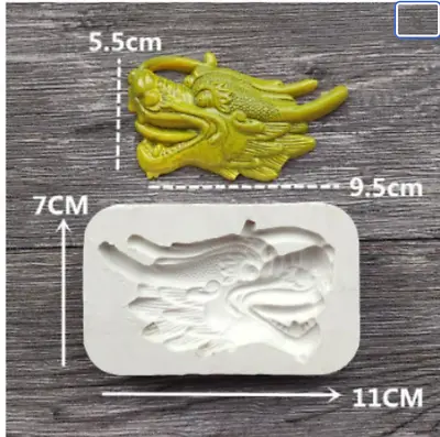 Chinese Dragon Silicone Mold Food Safe Fondant Clay Resin FAST Free Shipping • $14.39