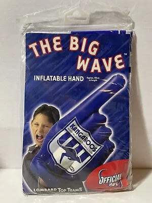 $15.99 • Buy OFFICIAL AFL - North Melbourne KANGAROOS The Big Wave Inflatable Hand- BRAND NEW