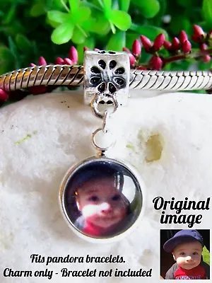 Personalised Photo Charm For Bracelet Picture Memory Gift Valentines Day Gift • £8.98