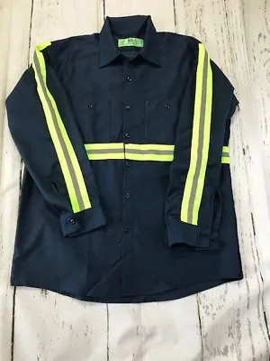 NEW High Visibility (Hi Vis) Enhanced Reflective Safety Work Uniform Shirts  • $32.98