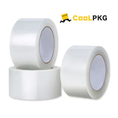 Up To 72 Rolls 2  Or 3  X 110 Yds Carton Sealing Clear Packing Shipping Box Tape • $24.99