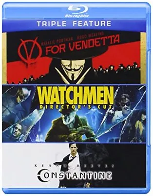 $5.82 • Buy V For Vendetta / Watchmen / Constantine (Triple-Feature) [Blu-ray]