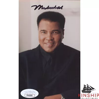 Muhammad Ali Signed Small Photo JSA LOA Bold Boxing Auto B1505 • $349