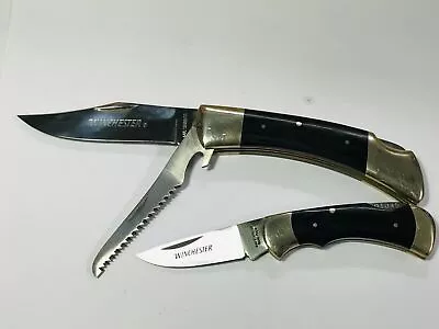 2x  WINCHESTER Knife  No1045/02036 Double Blade - 1960/70s German Hunting NEW • $335.29