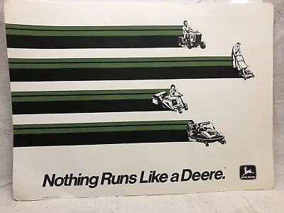 FOUR Vintage John Deere Nothing Runs Like A Deere Original  AD Poster 18”X13” • $73