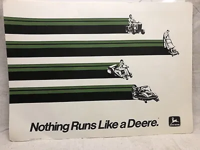 THREE Vintage John Deere Nothing Runs Like A Deere Original  AD Poster 18”X13” • $55