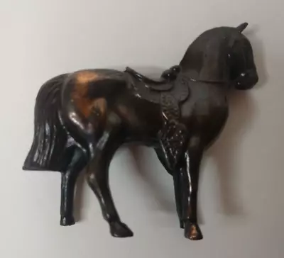 Vintage Metal Carnival Horse Figurine Western Pot Metal Bronze 2.5  • $12