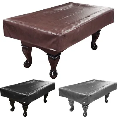 7/8'/9' Pool Table Cover Heavy Duty Leatherette Billiard Table Covers Waterproof • $26.66