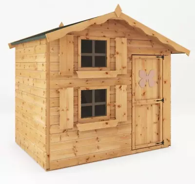 Wooden Wendy House  Playhouse Double 2 Storey Wood Garden Kids Play House Den • £689.94