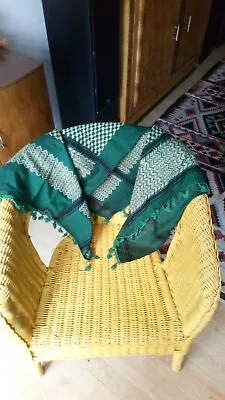 £16.99 • Buy Original Hirbawi Made In Palestine Kufiya Keffiyeh Scarf Shemagh Green/Yellow