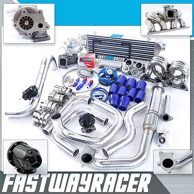 Civic EG EK DA DC2 B16 B18 B16A B16B T3/T4 T04E T3 Turbo Kit Ram Horn Manifold • $995.99