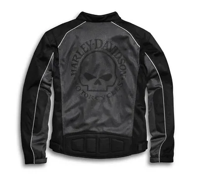 Harley Davidson Skull Jacket Summer Mesh Jacket Grey Colored • $120