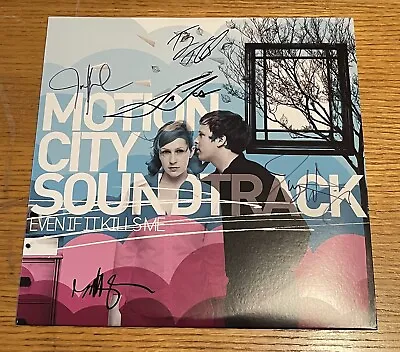 SIGNED Motion City Soundtrack Even If It Kills Me Vinyl 2LP Record IN HAND /500 • $94.99