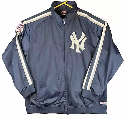 New York Yankees Jacket Mens 2X-Large MLB By Stitches Blue White Baseball New! • $32.50
