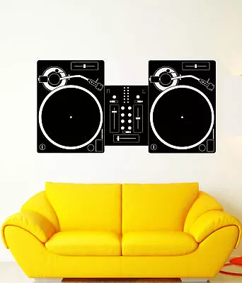 Vinyl Wall Decal DJ Mixer Mixing Console Disco Music Night Club Stickers 1864ig • $69.99