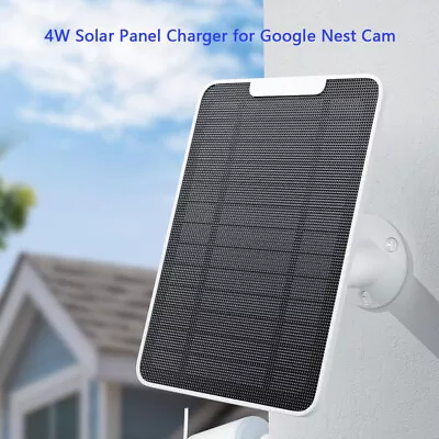 4W Camera Solar Panel Suitable For Google Nest Cameras Outdoor Cable Power • $29.99