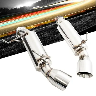 Megan ABE Exhaust System Dual Tips Canister For 08-13 G37 V36 Coupe/14-15 Q60 • $275.25