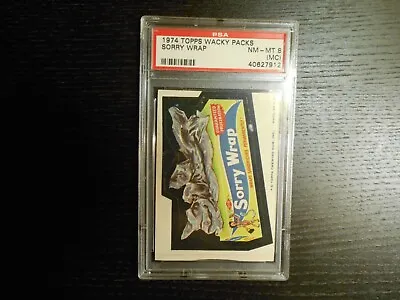 1974 Topps WACKY PACKAGES Series 7 Sorry Wrap PSA 8 M/c (NM-MINT) 💎 • $99