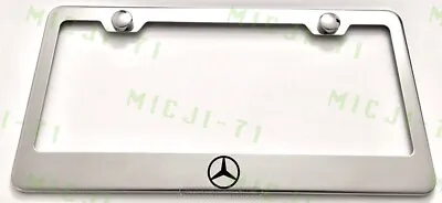 Mercedes Benz Logo Stainless Steel License Plate Frame Holder Rust Free • $9.90