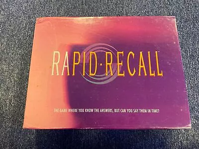 Brand New Rapid Recall Party Game By Western Publishing Co. Sealed Vintage • $45.04