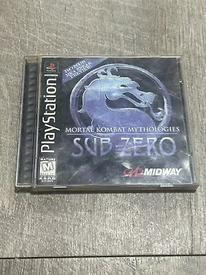 Mortal Kombat Mythologies: Sub Zero (Sony PlayStation 1 1997) PS1 CIB Tested.  • $34.99