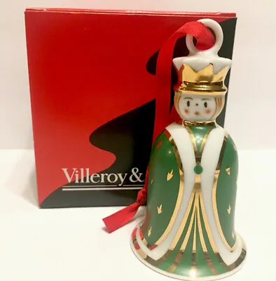 Vintage Villeroy & Boch Magic King Christmas Bell Porcelain Ornament NIB • $13.29