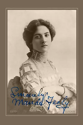 MAUDE FEALY Silent Film Actress Beauty Photo Cabinet Card CDV Autograph RP • $7.99