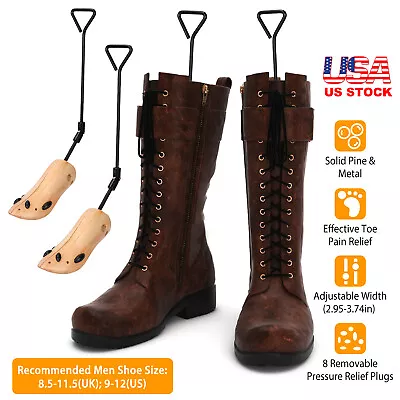 Pair Cowboy Boot Western Boot Stretcher Adjustable Loosens & Widen Tight Toe Box • $32.99