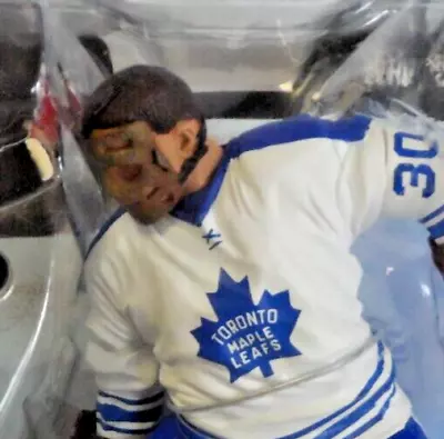 McFarlane Terry Sawchuk NHL Hockey Series 29 Maple Leafs White Jersey 2011 • $36.57