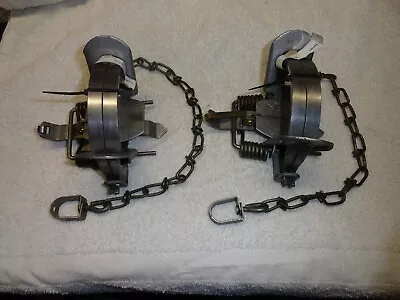 $41.95 • Buy 2 Duke # 2 Coil Spring Traps 0490 Coyote Bobcat Fox Lynx Otter Trapping Nuisance
