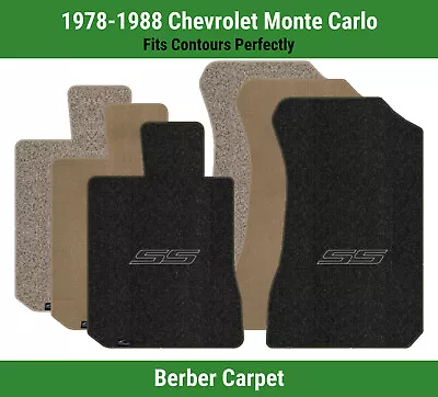 Lloyd Berber Front Carpet Mats For '78-88 Chevrolet Monte Carlo W/SS Black Logo • $160.99