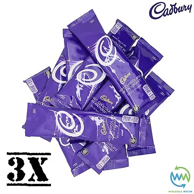 3 X CADBURY Instant HOT CHOCOLATE Sachets 28g Drink COCOA Powder INDIVIDUAL Pack • £3.29