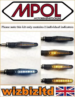 Clear Lense Bar LED DRL And Sequential Indicators For Kawasaki Z 900 A 1977 • £19.95