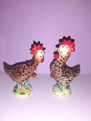 Vintage Py Anthropomorphic Chicken Salt And Pepper Shakers HTF • $2000