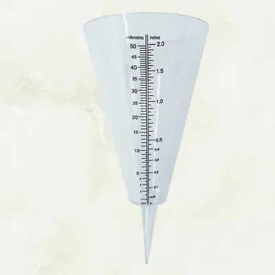 Water Gauge Figurines Rain Measurement Tube Plaastic Rain Gauge Glass Rain Gauge • £8.49