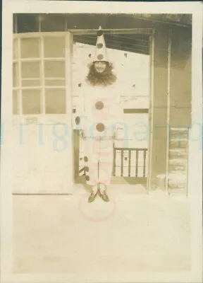 1924 Original Photo British Woman Dressed As Clown Alexandria Egypt 3.3x2.3  • £8.72