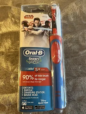 Oral B Stages Power 5+ Years Extra Soft Rechargeable Toothbrush Star Wars • $25