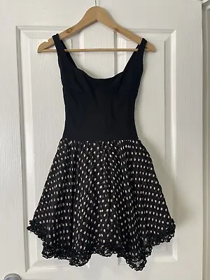 Wheels And Dollbaby Black & White Polkadot Dress Size 1 • $120