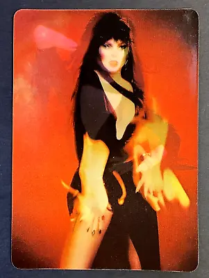 ELVIRA Mistress Of The Dark VINTAGE LENTICULAR POSTCARD 1982  Too Hot To Handle  • $14.99