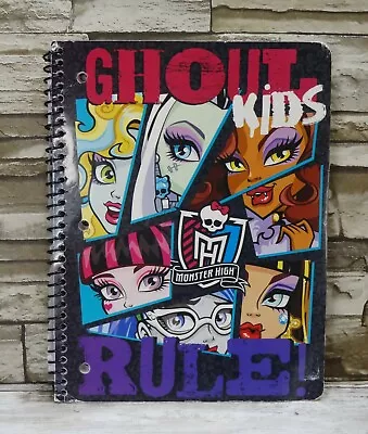 Monster High Ghost Kids Rule Notebook 2014 Spiral Bound  • $14.99