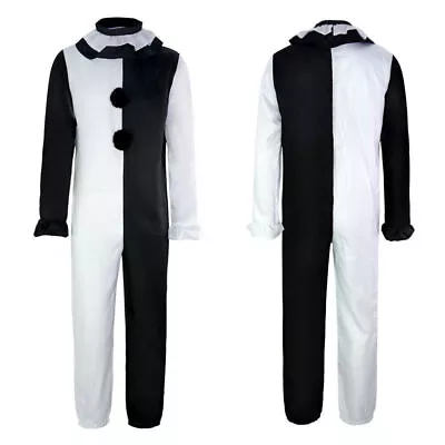 Halloween Adult Terrifier Art The Clown Joker Cosplay Fancy Costume Set Jumpsuit • $36.19